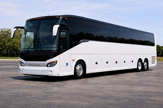 56-passenger charter bus available for charter in Everett, WA